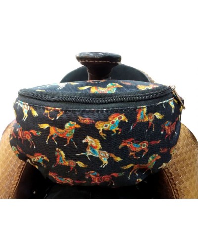 sacoche cuir bagagerie western selle américaine