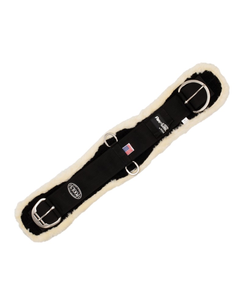 SANGLE WESTERN CHEVAL EQUITATION NEOPRENE MOUTON CUIR AMERICAINE