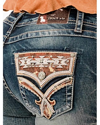 JEANS ARIAT CONFORTABLE DURABLE EQUITAION WESTERN GRACE IN LA