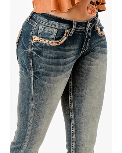 JEANS ARIAT CONFORTABLE DURABLE EQUITAION WESTERN GRACE IN LA
