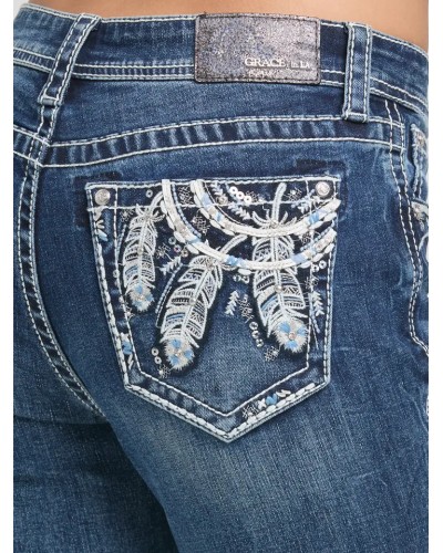 JEANS ARIAT CONFORTABLE DURABLE EQUITAION WESTERN GRACE IN LA