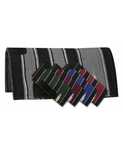 TAPIS WESTERN CHEVAL EQUITATION QUARTER HORSE BURIONI LAINE VIERGE