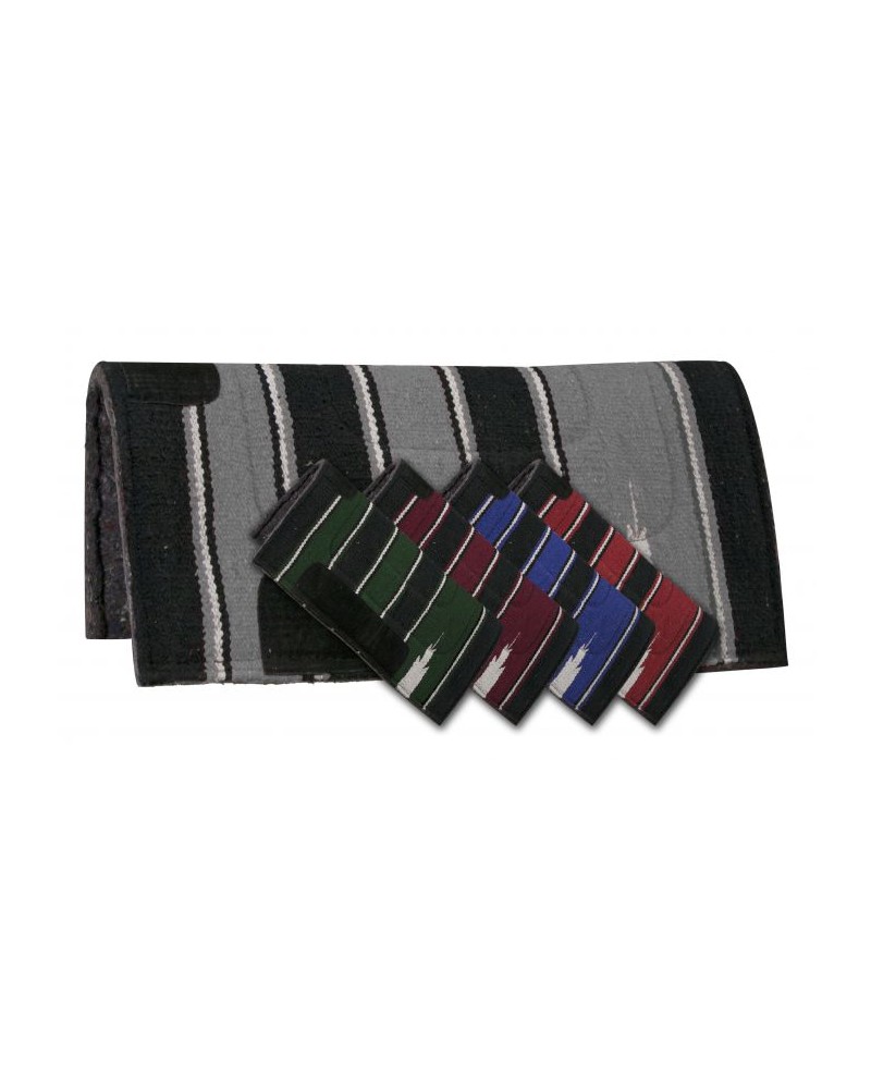 TAPIS WESTERN CHEVAL EQUITATION QUARTER HORSE BURIONI LAINE VIERGE