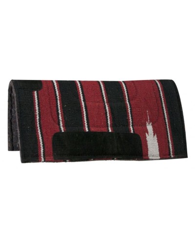 TAPIS WESTERN CHEVAL EQUITATION QUARTER HORSE BURIONI LAINE VIERGE