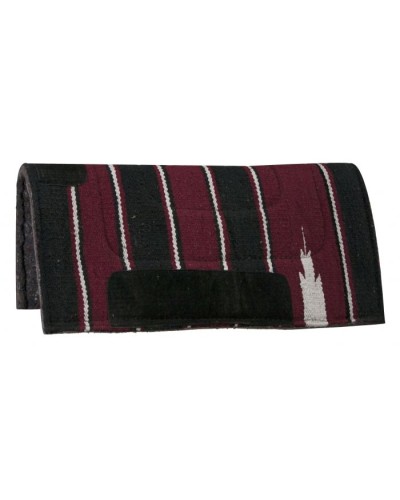 TAPIS WESTERN CHEVAL EQUITATION QUARTER HORSE BURIONI LAINE VIERGE