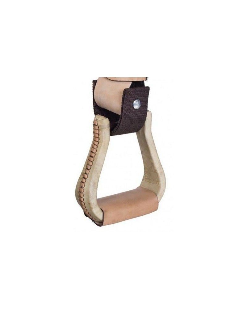Étriers de selle recouverts de cuir brut : équipement d