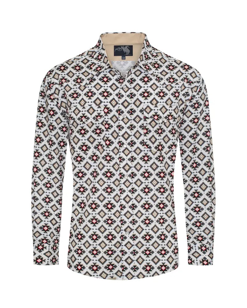 CHEMISE WESTERN AMERICAINE WRANGLER JACK DANIELS STARS AND STRIPES