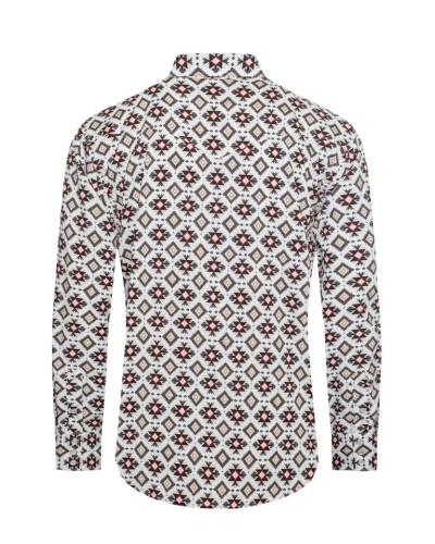 CHEMISE WESTERN AMERICAINE WRANGLER JACK DANIELS STARS AND STRIPES