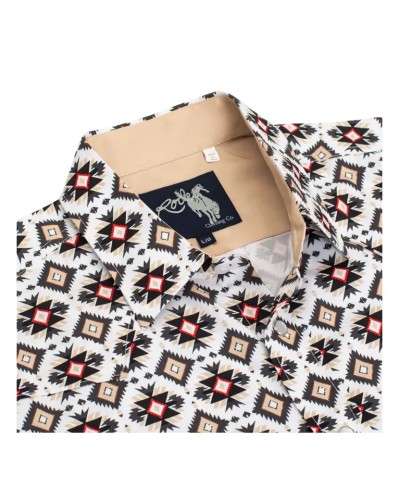 CHEMISE WESTERN AMERICAINE WRANGLER JACK DANIELS STARS AND STRIPES