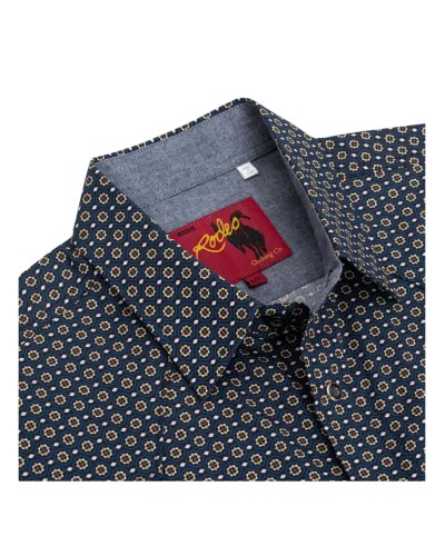 CHEMISE WESTERN AMERICAINE WRANGLER ARIAT STARS AND STRIPES RODEO CLOTHING