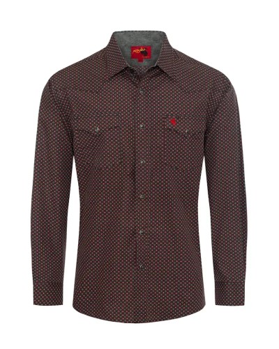 CHEMISE WESTERN AMERICAINE WRANGLER ARIAT STARS AND STRIPES RODEO CLOTHING