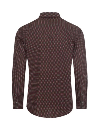 CHEMISE WESTERN AMERICAINE WRANGLER ARIAT STARS AND STRIPES RODEO CLOTHING