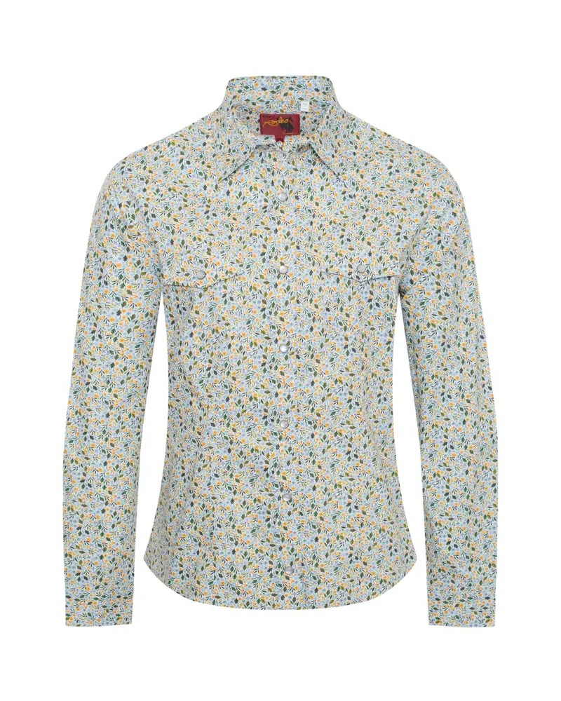 CHEMISE WESTERN AMERICAINE WRANGLER JACK DANIELS STARS AND STRIPES