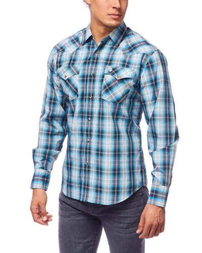 CHEMISE WESTERN AMERICAINE WRANGLER ARIAT STARS AND STRIPES RODEO CLOTHING