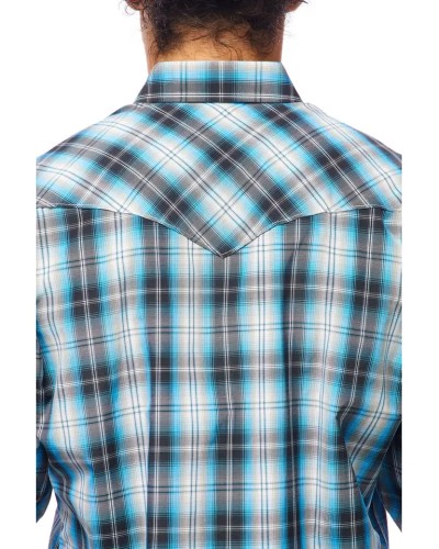 CHEMISE WESTERN AMERICAINE WRANGLER ARIAT STARS AND STRIPES RODEO CLOTHING