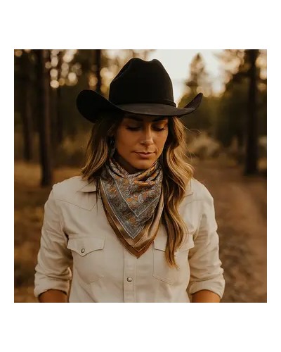 CHAPEAU TOMBSTONE DOUBLE S ARIAT TWISTER SOMHER  WESTERN  QUALITE