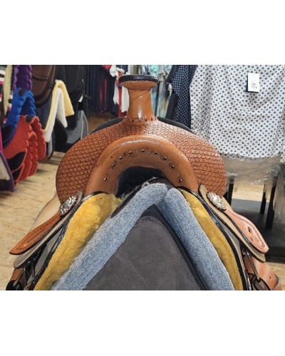 selle équitation western Hwest barrel compétition wade reining roping Pools west coast lakota denver DOUBLE S