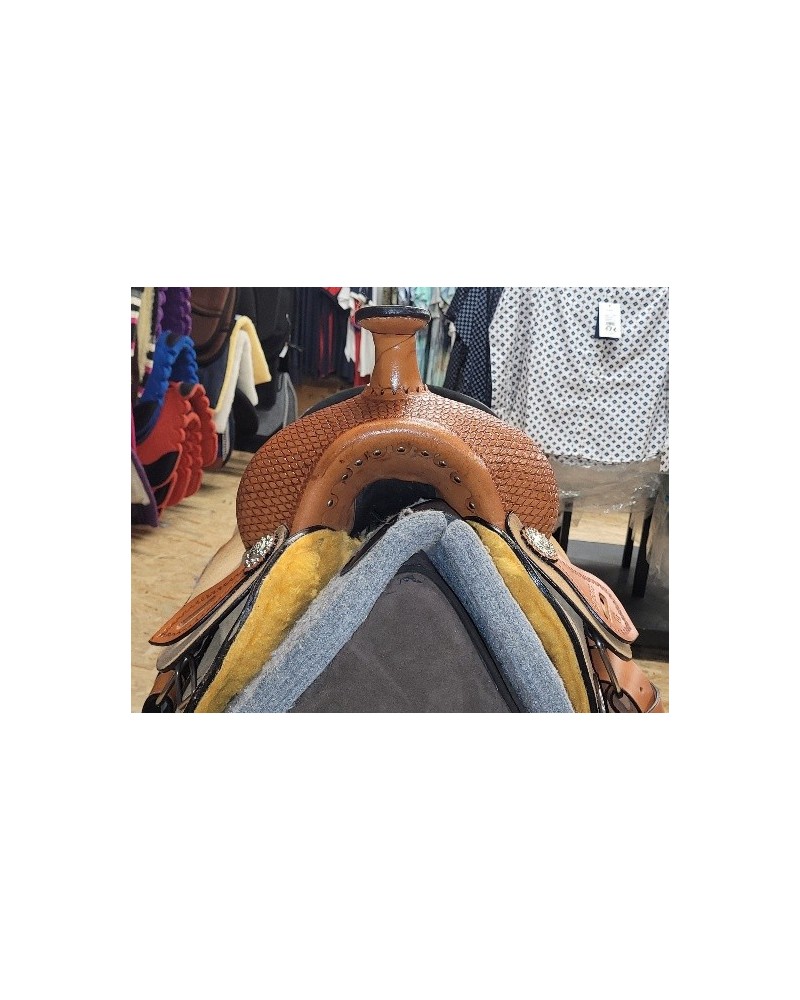 Selle synthétique Western Adult Barrel Racing Horse Tack et