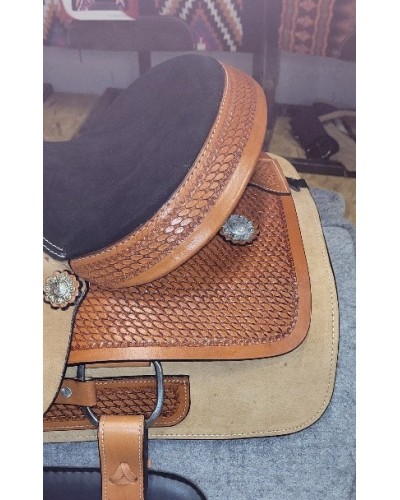 selle équitation western Hwest barrel compétition wade reining roping Pools west coast lakota denver DOUBLE S