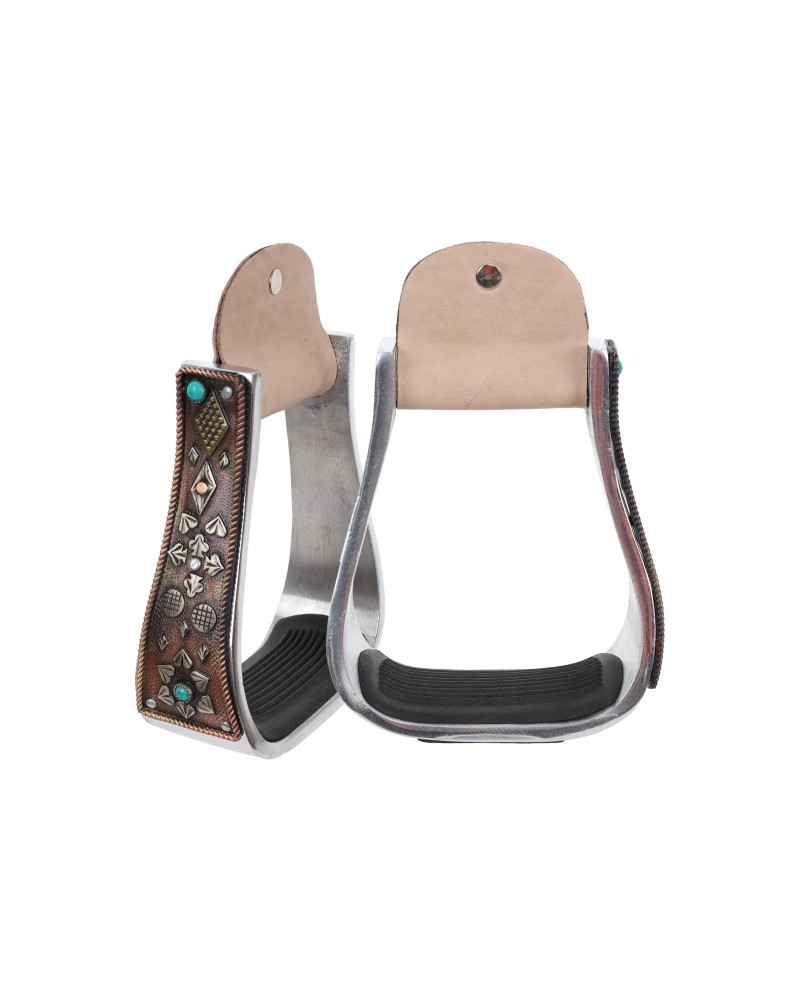 ETRIER WESTERN CHEVAL EQUITATION BOIS CUIR REWHIDE  GUETRE AMERICAINE