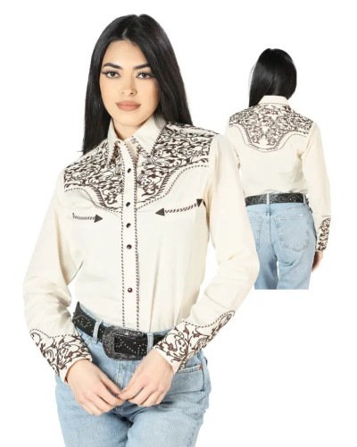 CHEMISE WESTERN AMERICAINE WRANGLER JACK DANIELS STARS AND STRIPES