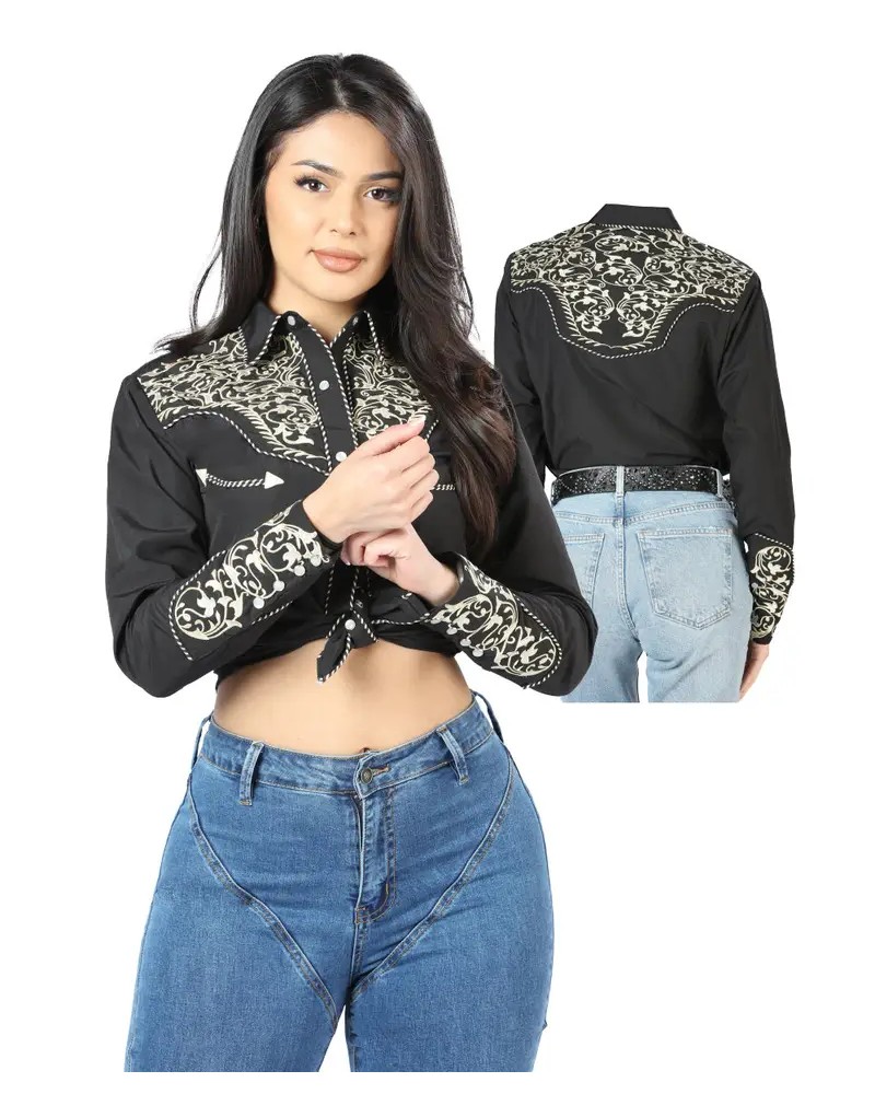 CHEMISE WESTERN AMERICAINE WRANGLER JACK DANIELS STARS AND STRIPES