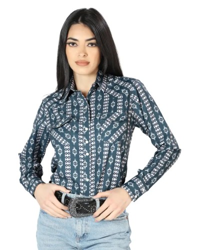 CHEMISE WESTERN AMERICAINE WRANGLER JACK DANIELS STARS AND STRIPES