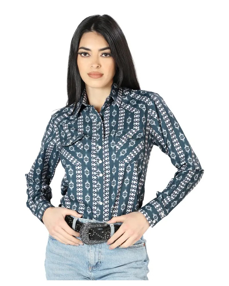 CHEMISE WESTERN AMERICAINE WRANGLER JACK DANIELS STARS AND STRIPES