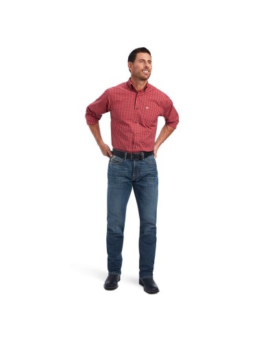 CHEMISE WESTERN AMERICAINE WRANGLER JACK DANIELS STARS AND STRIPES