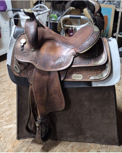 SELLE WESTERN OCCASION EQUITATION AMERICAINE USA CONTINENTAL