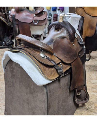 SELLE WESTERN OCCASION EQUITATION AMERICAINE USA CONTINENTAL