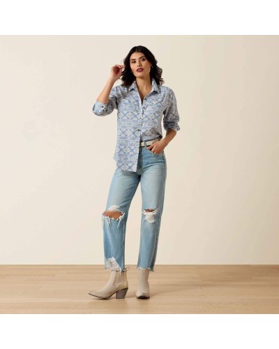 CHEMISE WESTERN AMERICAINE WRANGLER JACK DANIELS STARS AND STRIPES