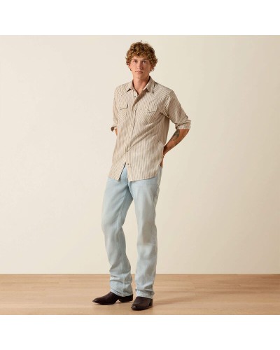 CHEMISE WESTERN AMERICAINE WRANGLER JACK DANIELS STARS AND STRIPES