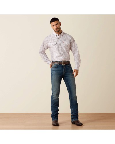 CHEMISE WESTERN AMERICAINE WRANGLER JACK DANIELS STARS AND STRIPES