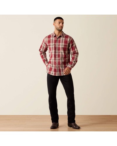 CHEMISE WESTERN AMERICAINE WRANGLER JACK DANIELS STARS AND STRIPES