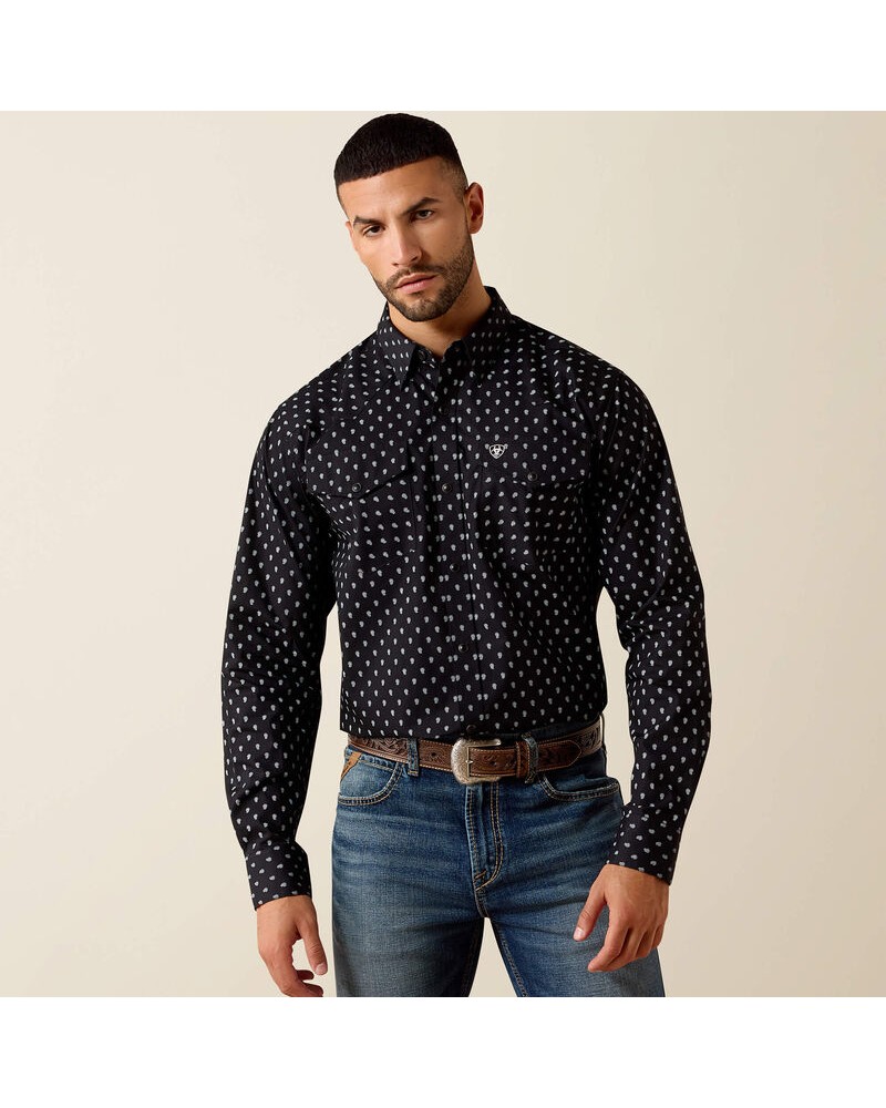 CHEMISE WESTERN AMERICAINE WRANGLER JACK DANIELS STARS AND STRIPES