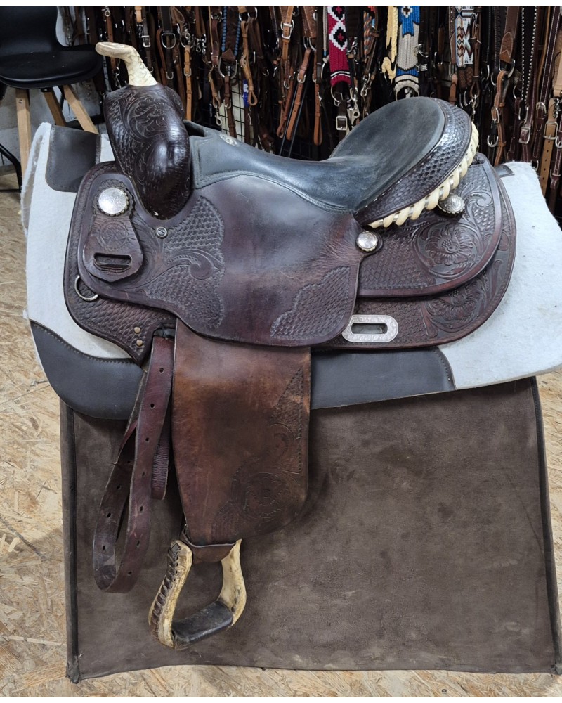 SELLE WESTERN OCCASION EQUITATION AMERICAINE USA CONTINENTAL