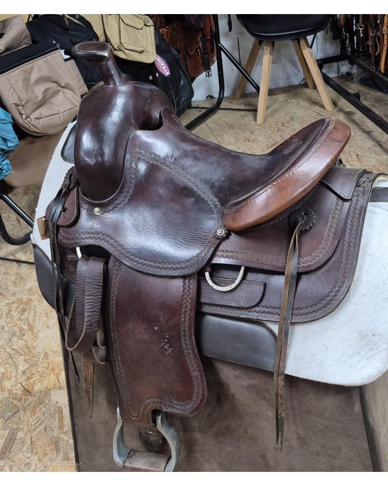 SELLE WESTERN OCCASION EQUITATION AMERICAINE USA CONTINENTAL