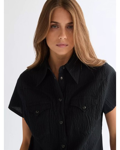 CHEMISE WESTERN AMERICAINE WRANGLER JACK DANIELS STARS AND STRIPES