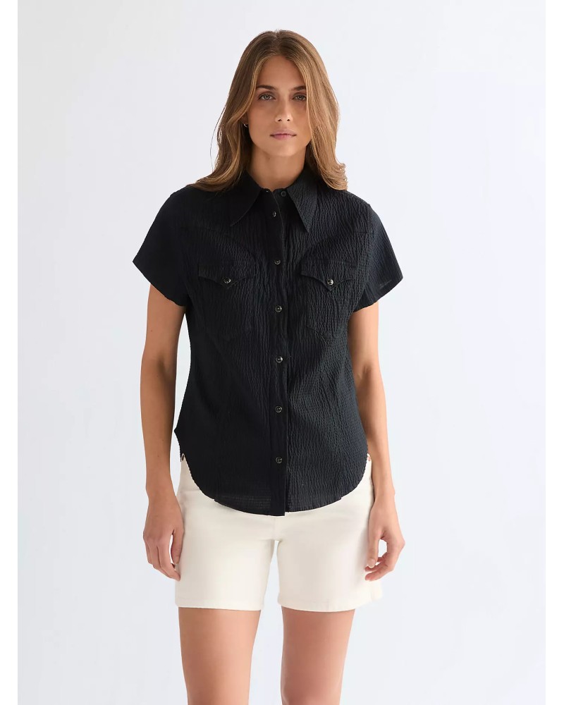 CHEMISE WESTERN AMERICAINE WRANGLER JACK DANIELS STARS AND STRIPES