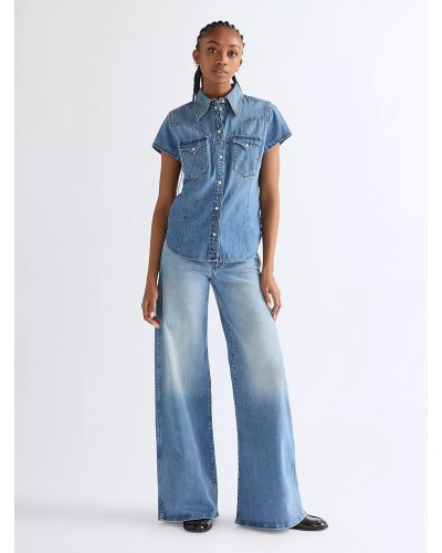 CHEMISE WESTERN AMERICAINE WRANGLER JACK DANIELS STARS AND STRIPES