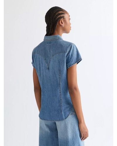 CHEMISE WESTERN AMERICAINE WRANGLER JACK DANIELS STARS AND STRIPES