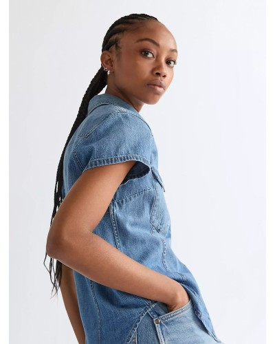 CHEMISE WESTERN AMERICAINE WRANGLER JACK DANIELS STARS AND STRIPES