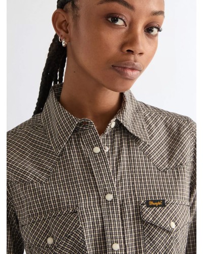 CHEMISE WESTERN AMERICAINE WRANGLER JACK DANIELS STARS AND STRIPES