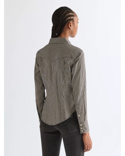 CHEMISE WESTERN AMERICAINE WRANGLER JACK DANIELS STARS AND STRIPES