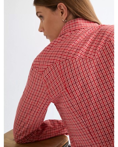 CHEMISE WESTERN AMERICAINE WRANGLER JACK DANIELS STARS AND STRIPES