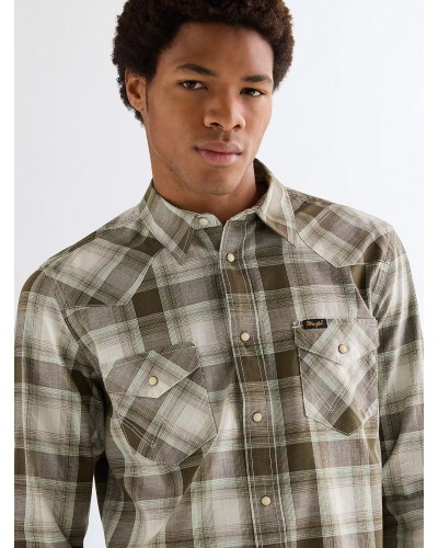 CHEMISE WESTERN AMERICAINE WRANGLER JACK DANIELS STARS AND STRIPES