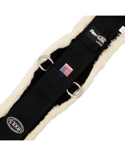 SANGLE WESTERN CHEVAL EQUITATION NEOPRENE MOUTON CUIR AMERICAINE