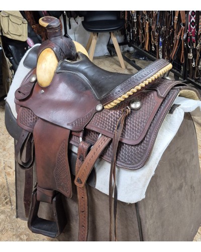 SELLE WESTERN OCCASION EQUITATION AMERICAINE USA CONTINENTAL