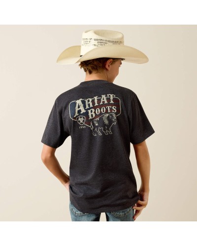 TEE SHIRT WESTERN AMERICAINE WRANGLER JACK DANIELS STARS AND STRIPES ARIAT